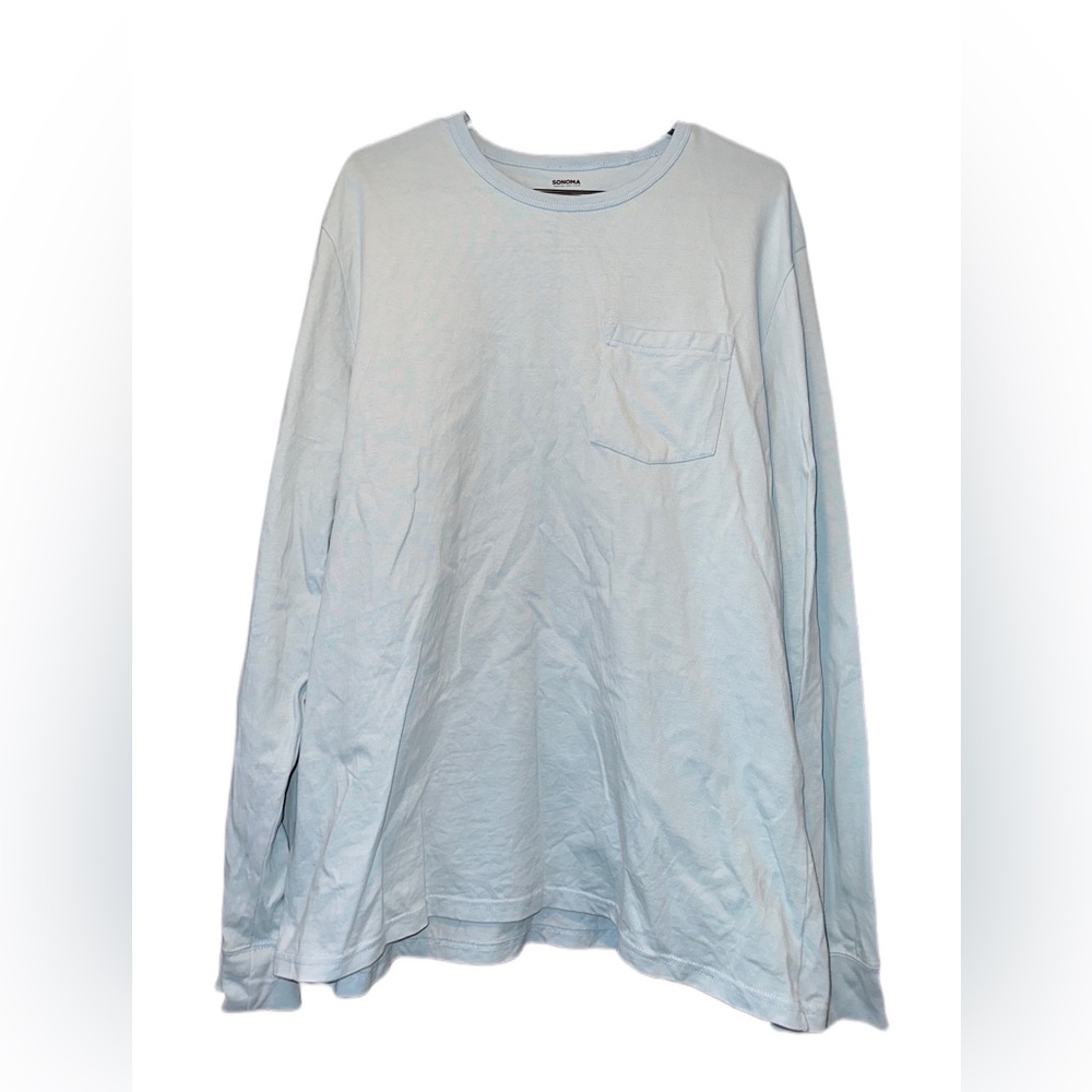 SONOMA LONG SLEEVE TOP. SIZE X-LARGE. LIGHT BLUE. EXCELLENT CONDITION.